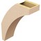 Ekena Millwork 5-inch W x 14-inch D x 18-inch H Thorton Rough Cedar Woodgrain TimberThane Knee Brace, Primed BRCUR05X14X18THRRCPR - alternate 2